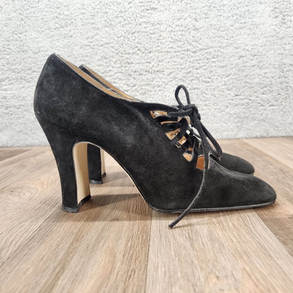 Sacha London Black Suede Heels